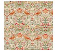 TheFabricTrade 100% Cotton Fabric Digital Printed Material William Morris Strawberry Thief Rose Classic Design - Ideal for Arts & Crafts, Sewing, Quilting - 5 Metre (500cm x 140cm)