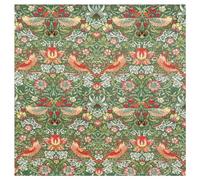 TheFabricTrade 100% Cotton Fabric Digital Printed Material William Morris Strawberry Thief SAGE Classic Design - Ideal for Arts & Crafts, Sewing, Quilting - Fat Quarter (50cm x 70cm)