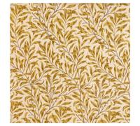 TheFabricTrade 100% Cotton Fabric Digital Printed Material William Morris Willow Bough Ochre Classic Design - Ideal for Arts & Crafts, Sewing, Quilting - Fat Quarter (50cm x 70cm)