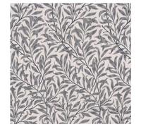 TheFabricTrade 100% Cotton Fabric Digital Printed Material William Morris Willow Bough Silver Classic Design - Ideal for Arts & Crafts, Sewing, Quilting - 3 Metre (300cm x 140cm)