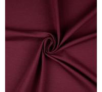 TheFabricTrade Burgundy Premium Plain Cotton Jersey Knit Fabric Elastic Lycra Stretch Textile Clothing Dressmaking T-Shirt Elastane Material - 100cm x 150cm (1 Metre)