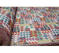 TheFabricTrade NEW WORLD TAPESTRY DESIGNER CURTAIN FABRIC UPHOLSTERY BLIND SOFA CUSHION THROW COTTON RICH MATERIAL (Arrowhead Vector)