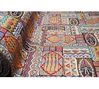 TheFabricTrade NEW WORLD TAPESTRY DESIGNER CURTAIN FABRIC UPHOLSTERY BLIND SOFA CUSHION THROW COTTON RICH MATERIAL (Apache Africa)