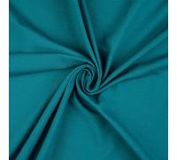 TheFabricTrade Teal Premium Plain Cotton Jersey Knit Fabric Elastic Lycra Stretch Textile Clothing Dressmaking T-Shirt Elastane Material - 25cm x 150cm (1/4 Metre)