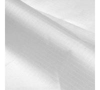 TheFabricTrade White Ripstop Fabric Waterproof 3.2oz Outdoor Cover Kite Lightweight Polyester Material - 1000cm x 150cm (10 Metre)