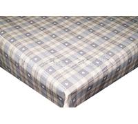 TheFabricTrade Wipe Clean PVC Tablecloth Vinyl Oilcloth Kitchen Table Cover Protector - Grey Hearts (135cm Round)