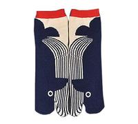 thefancypumpkin Japanese Style Kimono Sandal Split Toe Tabi Ninja Geta Socks Geisha Socks for Men, E-04
