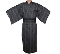 thefancypumpkin Jinbei Men's Japanese Yukata Kimono, Colour 08, L