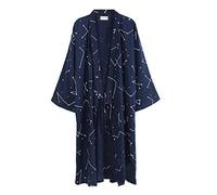 thefancypumpkin Jinbei Men's Japanese Yukata Kimono, Marine869, L