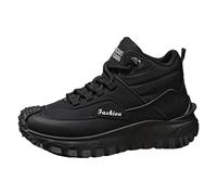 Thefirstyoung Work Boots, The First Young Shoes Men, Orthopedic Hiking Boots, Wide Toe Arch Support Hiking Shoes(Black,7)