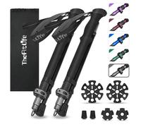 TheFitLife Collapsible Trekking Poles for Hiking - Lightweight Folding Walk