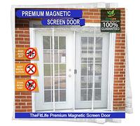 TheFitLife Double Door Magnetic Fly Screen, Heavy Duty Mesh Bug Curtain