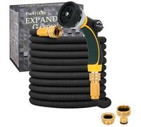 TheFitLife Expandable Garden Hose 15 M, Flexible Water Hose with Nozzle