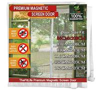 TheFitLife Magnetic Fly Screen Door, Heavy Duty Mesh Curtain, Hands Free