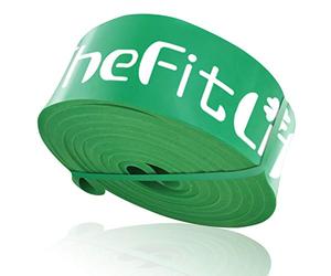 TheFitLife Resistance Pull Up Bands - Pull-Up Assist Exercise Bands, Long Workout Loop Bands for Body Stretching, Powerlifting, Fitness Training, Bonus Carrying Bag and Workout Guide (Green)