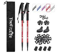 TheFitLife Telescopic Trekking Poles, Anti-Shock Walking Sticks for Hiking