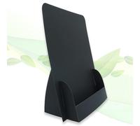 thefoldstands Black Design 5 Foldable Flyer Stands Ecological Brochure Stand for DIN A5 Flyer 14.8 x 21 cm Vertical Brochure Holder Made of Eco FSC Cardboard Short to Medium Term Use
