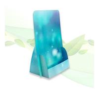 thefoldstands Blue Design 5 Foldable Flyer Stands Ecological Brochure Stand for DIN A5 Flyer 14.8 x 21 cm Vertical Brochure Holder Made of Eco FSC Cardboard Short to Medium Term Use
