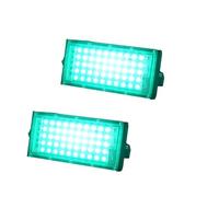 THEGA 1/2/3/4 PCS LED Outdoor Lighting Floodlight, IP66 Waterproof Spot Light, Bright Security Light，Colored Lights(Green,2PCS-220V-50W)