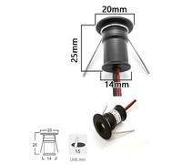 THEGA 1W Mini LED Landscape Lights, Ceiling Spotlight, IP65 Waterproof Embedded Led Spot Lights, 12V Outdoor Buried Lamp, for Staircase, Closet, Hallway, Showcase Illumination(White,30°)