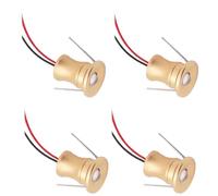 THEGA 4/6 PCS Mini LED Spotlight- Recessed Spotlight - 1W Step Lamp, Embedded Ceiling Downlight,12V Concealed Background Wall Ceiling Light For Display Cabinets(White,4PCS 1W-12V)
