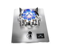 THEGA 7.2KW Stainless Steel Gas Cooker, Single Built-in Gas Stove Top, with Timer Function Camping Stove, Adjustable Flame Size, for Rvs Kitchen Apartments(LPG)