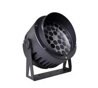 THEGA Ground Landscape Lights, Rotation Spotlight, IP65 Waterproof Adjustable Led Beam Light, 85-265V Floor Lamp, for Yard Step Lawn Building External Wall Lighting(Green,24W)