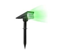THEGA Solar Outdoor Ground Spotlights, IP65 Waterproof Low Voltage Landscape Light, Powered Security Auto On/Off, for Garden Patio Driveway Pond Deck(Green)