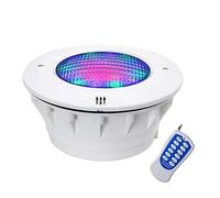 THEGA Submersible LED Fountain Light - AC 12V Swimming Pool Underwater Lamp, IP68 Waterproof Landscape Spotlight, PAR 56 RGB Pond Lights, with Remote Control(15W)