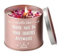 TheGiffter 40th Birthday Gifts for Women, 9oz Lavender Scented Funny 40th Birthday Candle, 40 Birthdays Decoration, Birthday Gift Ideas for Friends Wife Daughter Mum Auntie Sister Family