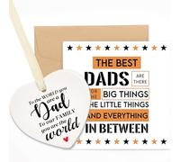 TheGiffter Dad Birthday Card, Greeting Card with Ceramic Gifts for Dad, Presents for Daddy on Fathers Day Valentines Christmas Easter Father's Day from Daughter Son 1
