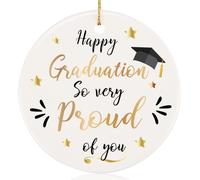 TheGiffter Graduation Gifts for Her, Ceramic 2025 Graduation Card Hanging Decorations, Congratulations Leaving School Presents for Granddaughter, Daughter Friends Girls Students Sister