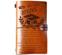 TheGiffter Graduation Gifts for Her & Him, Leather Journal Graduation Presents for Granddaughter Daughter Friends Girls Sister Friends Son Brother, College University School Grad Presents（A6,12x20cm