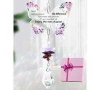 TheGiffter Retirement Gifts for Women, Crystal Suncatcher Leaving Gifts for Her, Retirement Presents for Colleagues, Coworkers, Teacher, Boss, Lady, Best Friend, Mum, Grandma, Sister, Wife