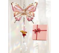 TheGiffter Teacher Gifts for Women, Crystal Butterfly Suncatcher Thank You Teacher Gifts, Appreciation Gift for Teacher Mentor, Perfect for Teachers Day, Christmas, Birthday,End of The Year