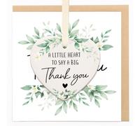TheGiffter Thank You Cards with Ceramic, Thank You Gift for Women with Envelope, Appreciation Card for Teacher Mentor Nurse Doctor Friend Colleagues