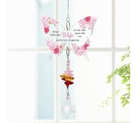 TheGiffter Wife Birthday Gifts, for Wife With Acrylic Crystal Suncatcher from Husband, Romantic Presents for Her for Birthday Christmas Valentines Mothers Day