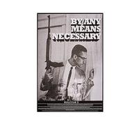 THEGIS Malcolm X By Any Means Necessary Canvas Poster Wall Art Decor Print Picture Paintings for Living Room Bedroom Decoration Unframe-style 16x24inch(40x60cm)