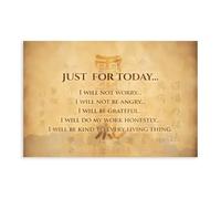 THEGIS Reiki Principles Retro Canvas Poster Bedroom Decor Sports Landscape Office Room Decor Gift Unframe-style 08x12inch(20x30cm)