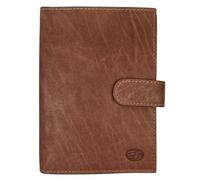 TheGloveHut Genuine Leather Travel Passport Holder Wallet, Document Organiser RFID Protected (Tan)