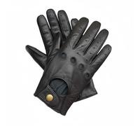 TheGloveHut Mens Black Real Leather Driving Gloves Winter Gift Boxed (Medium)