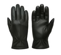 TheGloveHut Mens Black Real Leather Gift Boxed Gloves, Medium 9.5"