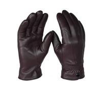 TheGloveHut Mens Gift Boxed Real Leather Gloves (Brown, Small 9")