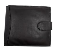 TheGloveHut Mens New Real Dark Brown Leather Coin Pouch Wallet Credit Card Holder Pocket Wallet