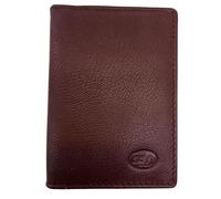 TheGloveHut New Unisex Genuine Soft Leather Credit Card Holder Wallet Purse Pouch (Bordo)