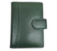 TheGloveHut New Unisex Soft Premium Leather Credit Card Holder Wallet RFID Safe (Forest Green)