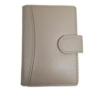 TheGloveHut New Unisex Soft Premium Leather Credit Card Holder Wallet RFID Safe (Taupe)