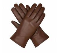 TheGloveHut New Womens Real Soft Leather Gloves Gift Boxed (Large 7.5", Tan)