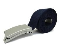 TheGloveHut Unisex Cotton Canvas Webbing belt Buckle (Navy Blue, Medium 36")