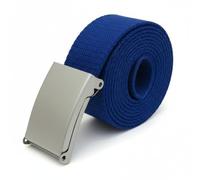 TheGloveHut Unisex Cotton Canvas Webbing belt Buckle (Royal Blue, Extra Large 44")